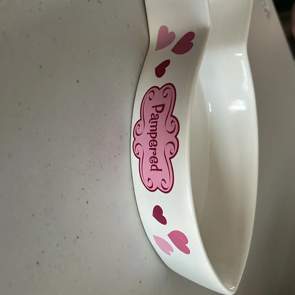 Cat food bowl in a fish style for food. Pampered